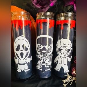 Halloween Candles Ghostface Jigsaw Saw Jason Chucky Baby Yoda And Many More